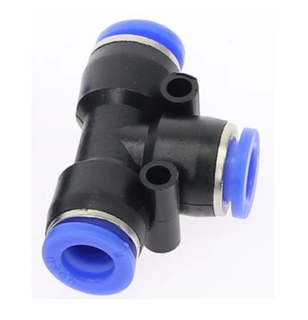 Sourcing Map 8mm X 5mm X 8mm Raccord Cannelé Tuyau Laiton Réducteur