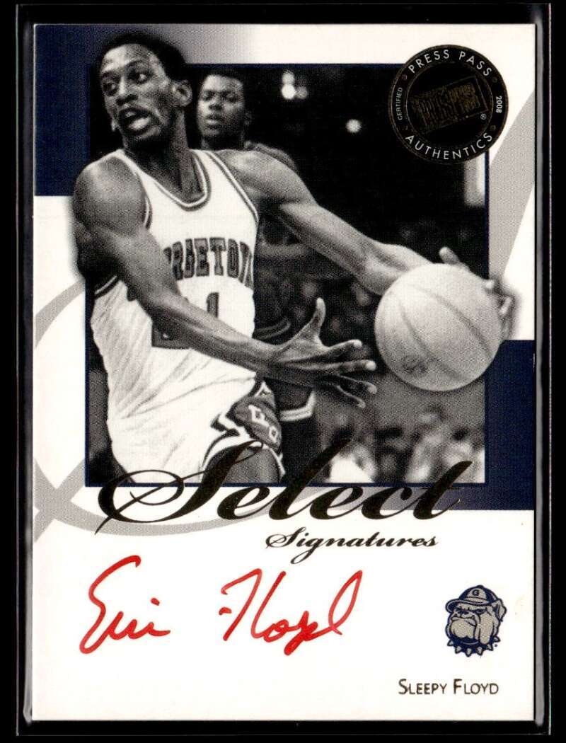 2008-09 Press Pass Legends Sleepy Floyd Red Ink Autograph Auto JX7278