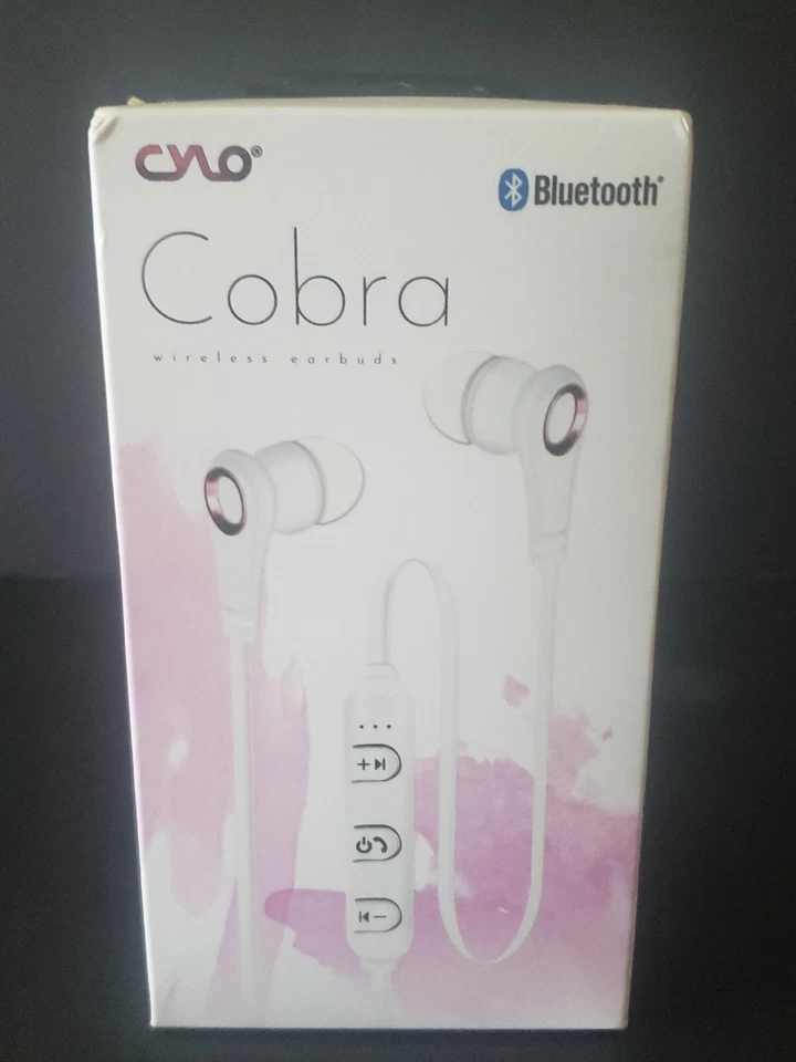 CYLO Cobra Bluetooth Wireless Earbuds White CY3298 (NEW) - Image 3 of 4