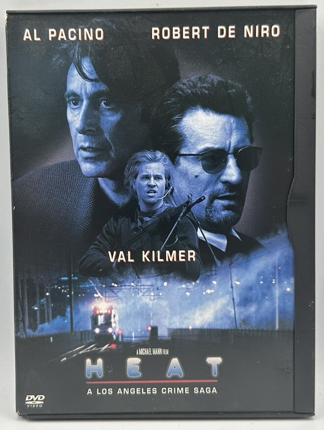 Heat DVD Widescreen Al Pacino Robert De Niro Val Kilmer 1999 Excellent Condition