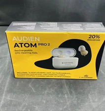 Audien ATOM PRO 2 Wireless Rechargeable OTC Hearing Aid