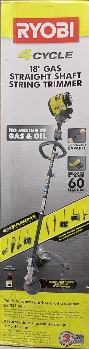 Ryobi 2 cycle 18 gas straight shaft string trimmer outlet