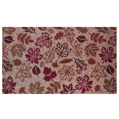 Briarwood Lane Fall Leaf Pattern Coir Doormat 18 x 30