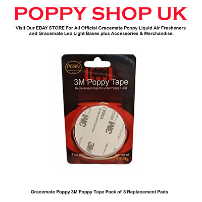Gracemate Poppy 3M Ersatzpads - 3er Pack KOSTENLOSE LIEFERUNG AM NÄCHSTEN TAG