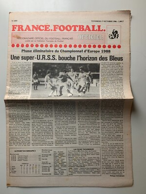 FRANCE FOOTBALL OFFICIEL FFF N°1948 30 NOVEMBRE 1983 SOCHAUX BORDEAUX