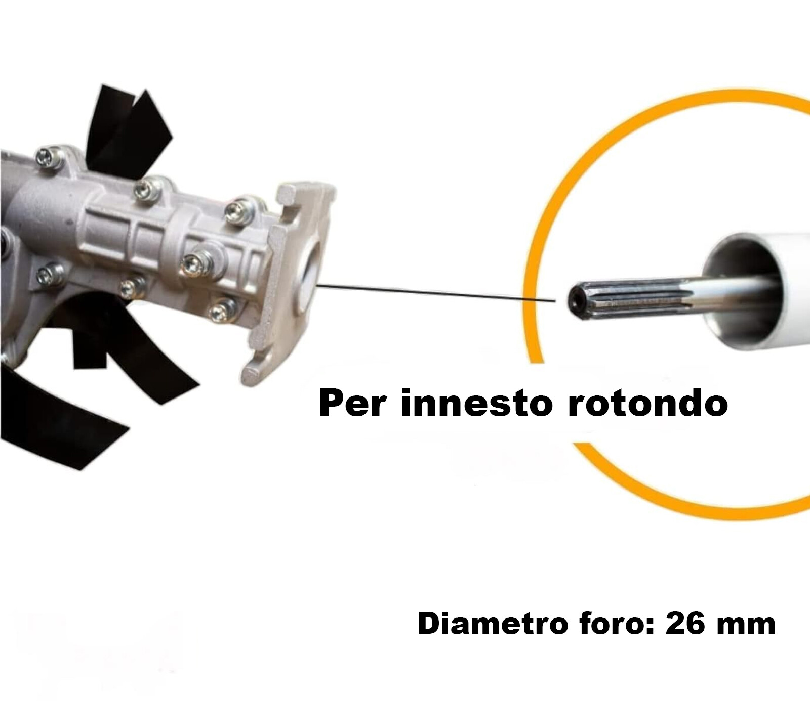 Kit Zappette Per Decespugliatore - 9 Denti, Per Tubo 28mm, Larghezza Lavoro 260mm