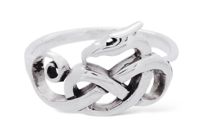 Wikinger Ring Dragon Drache 925er Silber Symbol Schmuck NEU
