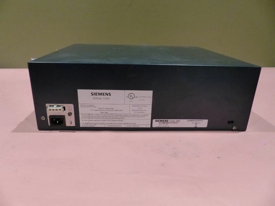 SISTEMA TELEFÓNICO RACK SIEMENS HIPATH 3500 S30777-U711-A903-2 VER 7 Foto 4 de 4