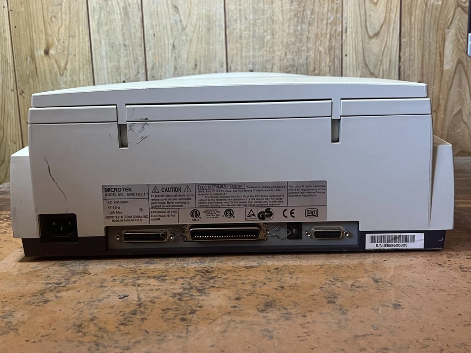 Vintage MICROTEK Scanmaker 4 MRS-1200TP Scanner SCSI Parallel - Image 4 of 4