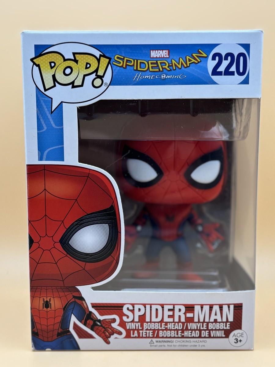 【funko pop】スパイダーマン 220限定 Funko POP! Spider-Man 220 Exclusive Marvel W/ PROTECTOR - P93 | eBay