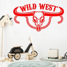  Cowboys Wall Sticker Kids wild west indians Boys Bedroom Decal cb8