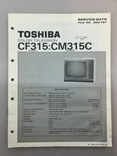 Toshiba CF315 CM315C Original Service Manual Free Shipping