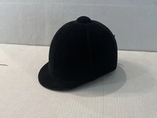 EQUI-ROYAL SADDLERY Black Velvet Riding Saddle Show Helmet Equestrian 7 57* B182