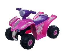 Battery Powered ATV Ride Kid Quad Car Electric Toy Pink 4 Wheeler Power Girl Fun