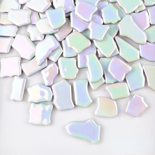 200g Ceramic Mosaic Bulk Tiles Kit Mixed Shapes Crafts Supplies for DIY Decor - 第 1/33 張圖片