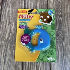 New Nuby Easy Teethe Blue Whale Teether