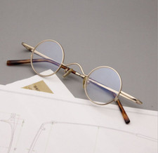 Classic Reading Glasses Retro Small Round Metal Mens Womens Unisex Readers