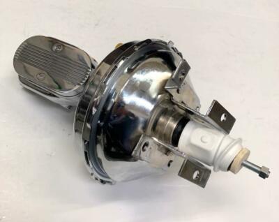 1963 -1967 Chevy Corvette 9'' CHROME Power Brake Booster + Finned Master Cylinder