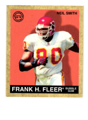 1997 Fleer Goudey Neil Smith Kansas City Chiefs Football Card #37        