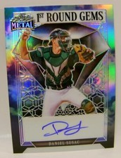 DANIEL SUSAC TRUE 1/1 AUTO AUTOGRAPHED GEMS LEAF METAL BASEBALL 2023