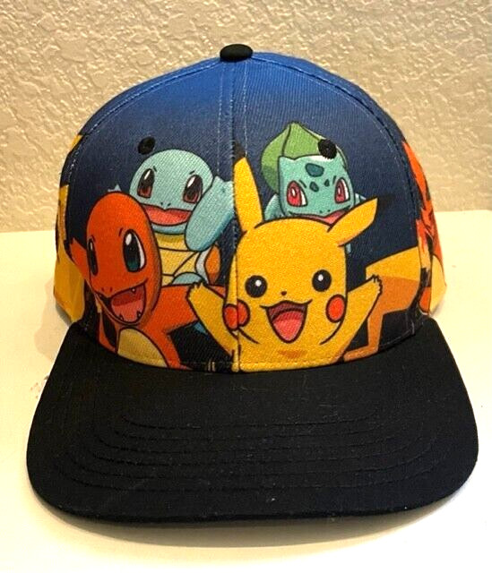 Pokemon Hat Snapback All Over Print PokeBall Unis… - image 1