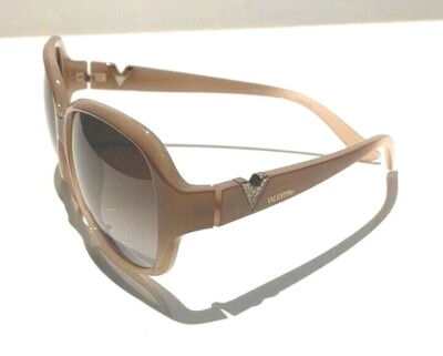 Valentino Brown Gradient Logo-Accent Women\'s Sunglasses Valentino Sunglasses | Womens Collection - US main image 3