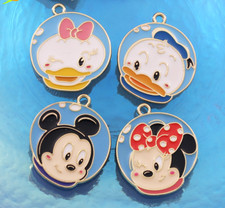 Lot Cartoon mickey minnie Enamel Charms Jewelry Making Pendants Earrings D10