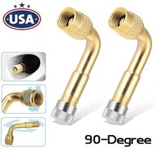 2 Bent Valve Stem Extension Angled 90 Tire Wheel Cartruckmotorcycle Universal