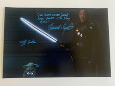 GIANCARLO ESPOSITO In Person Signed Autograph 30x45cm STAR WARS MANDALORIAN
