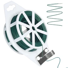 Floral Wire, 328 Feet 22 Gauge Soft Craft Wire for Wreaths, Green Florist Wire w