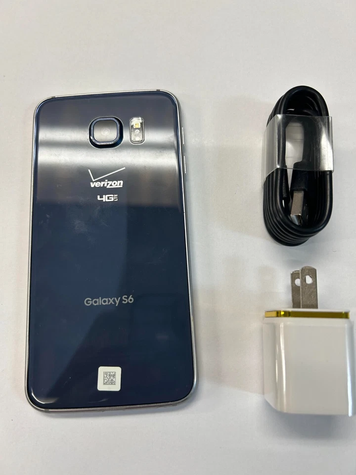 Samsung Galaxy S6 G920V BLUE 32GB Unlocked Android, Complete, SBI - Image 2 of 3