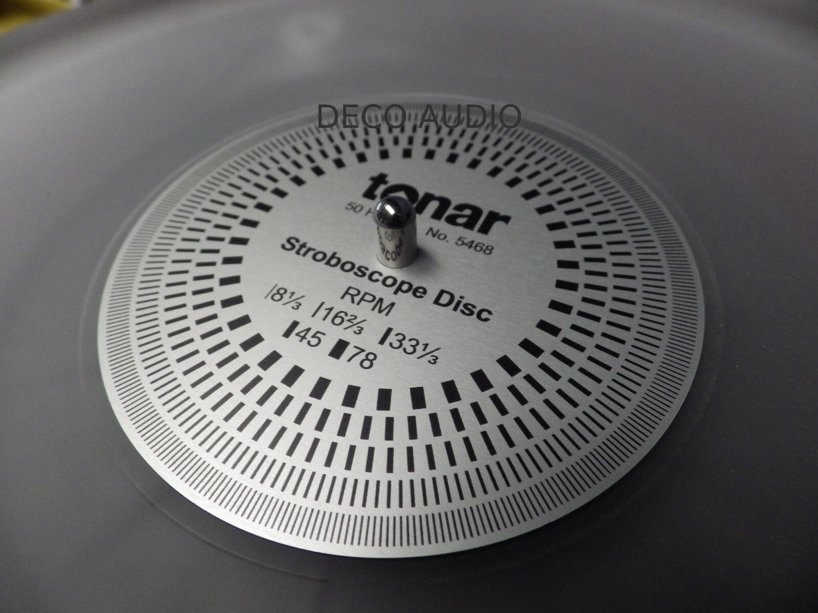 Tonar 5468 Universal Strobe Disc 16, 33.3, 45, 78rpm Turntable Speeds ...