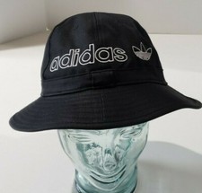 ADIDAS U Originals Unisex Bell Bucket Hat Adult Black White Logo Embroidered