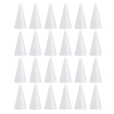 24PCS Foam Cones Crafts Christmas Tree Craft Christmas Decorations DIY