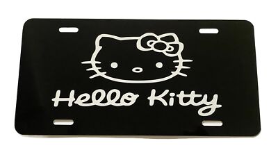 Hello Kitty Custom Personalized Metal Aluminum License Plate Car Vanity Plate