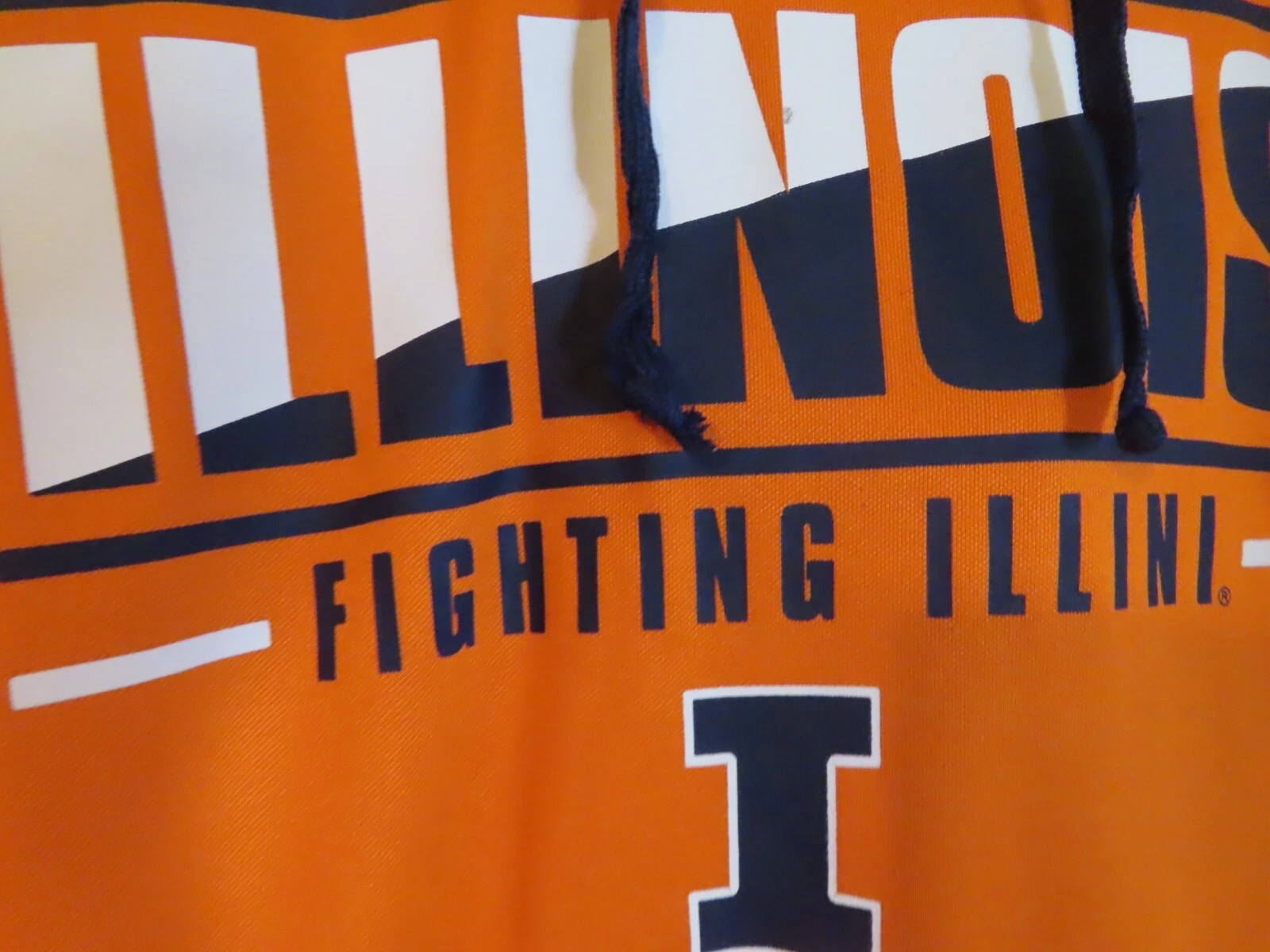 VETEMENTS Felpa con cappuccio blu Colosseum da uomo taglia M ILLINI arancione pullover ILLINOIS