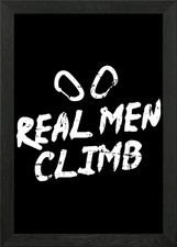 Regalo arrampicata su roccia scalatore incorniciato wall art poster stampa su tela quadro