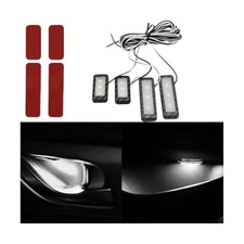 Car Ambient LED Light, Vehicle Door Bowl Armrest Atmosphere Lamp, 12V white