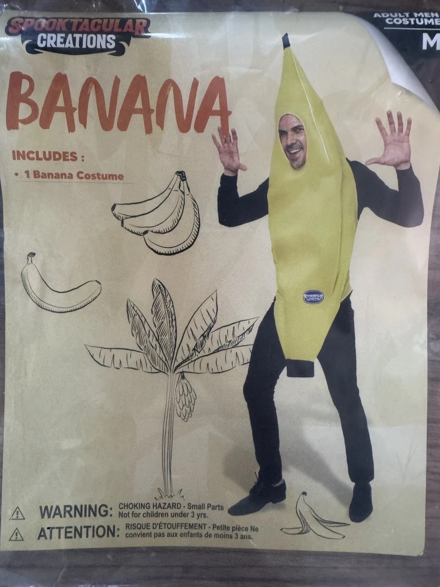 Traje Amarillo Divertido De Plátano Para Adultos, Disfraz Ligero De Fruta Para Halloween, Fita De Fantasía, Ftival, Vtido De Baile - AliExprs