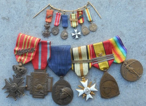 BELGIUM AND BELGIAN CONGO: 1914/1918 LOT OF VARIOUS DECORATIONS