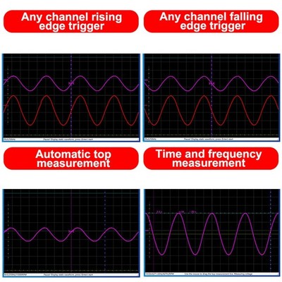 Virtual Oscilloscope WIFI USB 5 Channel Portable Handheld PC Mobile Phone 0H SET