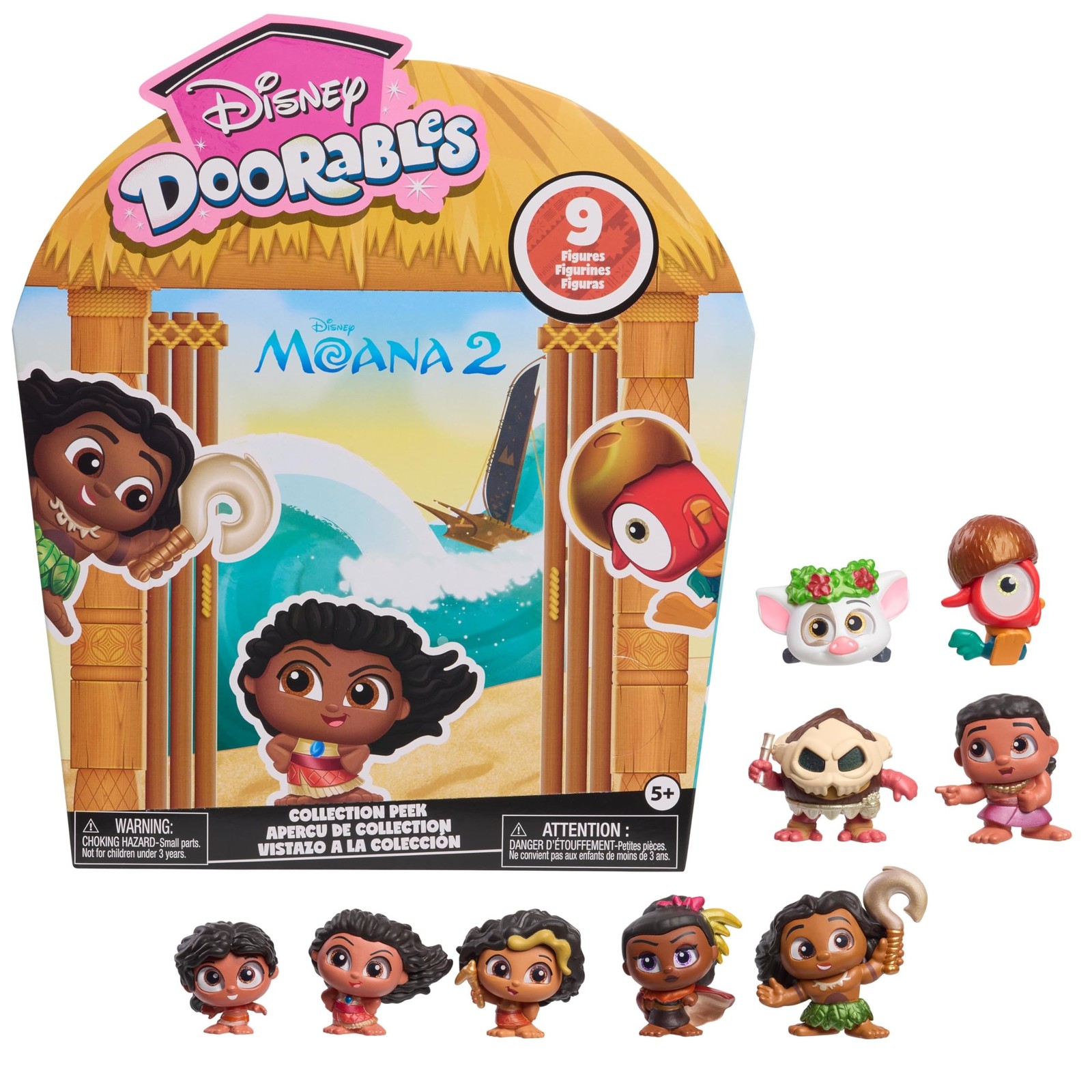 Just Play Disney Doorables Moana 2 Collection Peek, Collectible 1.5-inch mini