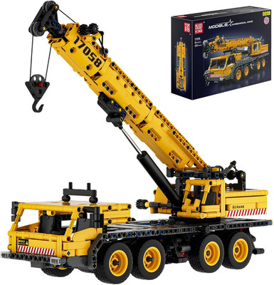 Heavy Construction Mobile Crane Truck Building Set for Ages 8+ (997PCS)