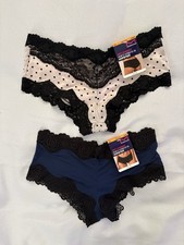 NEW MAIDENFORM PANTY Get Cheeky Hipster Soft 40823 Lace Women Size Small 2 Pair