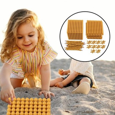 Montessori Math Beads Materialien Bankspiel Hands on Mathematik Spielzeug für