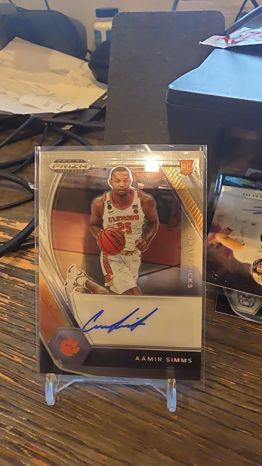 2021 Panini Prizm Draft Picks #DP-ASI Aamir Simms Draft Picks Autographs