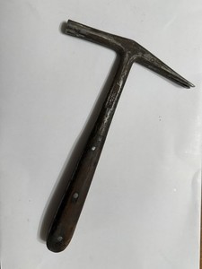 Vtg Cobbler C.S. Osborne No # 5 Leather Working Saddlers Tack Hammer Wood Metal