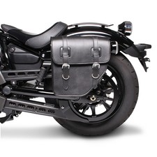 Motorrad Satteltasche f&uuml;r Custom Bikes Texas schwarz links gebraucht