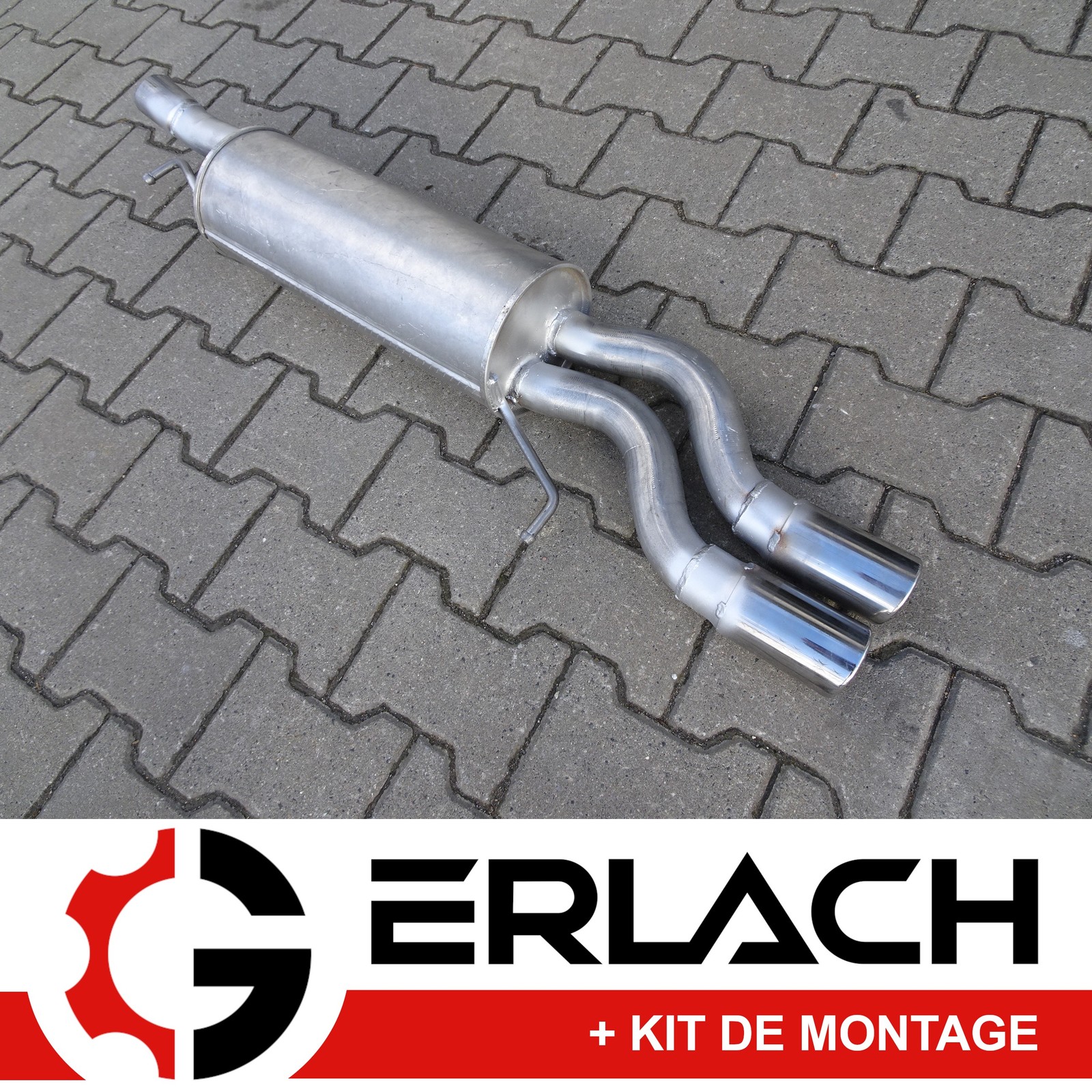 Silencieux arriere pour Audi A6 C5 essence et diesel pot d echappement 7709