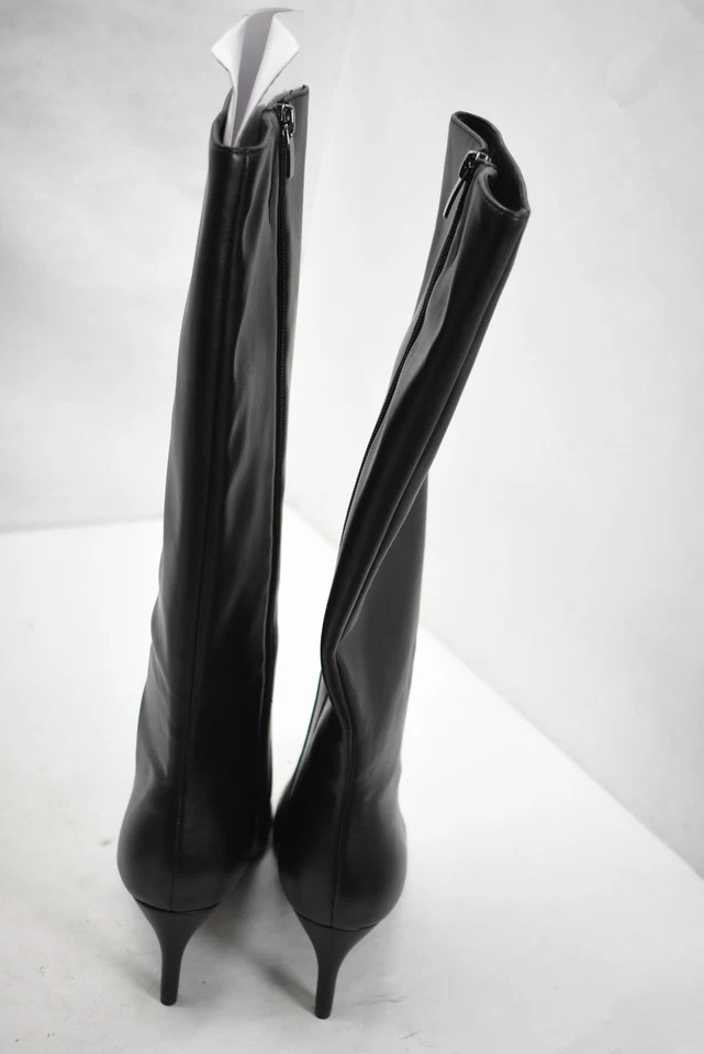 Nine West Boots Womens Size 7 Black Knee High Pointed Toe Kitten Heel Shadie 3 - Image 4 of 4